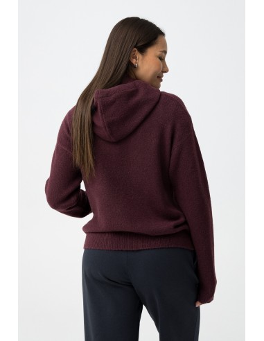SUDADERA-VINO-CAPUCHA-CORDÓN-BOLSILLOS-CANGURO-ERICA-TIFFOSI