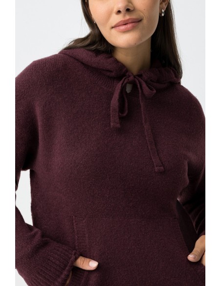 SUDADERA-VINO-CAPUCHA-CORDÓN-BOLSILLOS-CANGURO-ERICA-TIFFOSI SUDADERA-VINO-CAPUCHA-CORDÓN-BOLSILLOS-CANGURO-ERICA-TIFFOSI