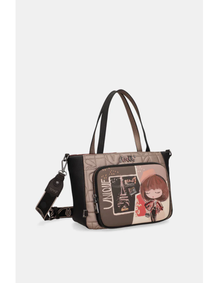 BOLSO-MANO-BANDOLERA-COMPARTIMENTO-FRONTAL-TRASERO-MADEMOISELL-ANEKKE BOLSO-MANO-BANDOLERA-COMPARTIMENTO-FRONTAL-TRASERO-MADEMOISELL-ANEKKE