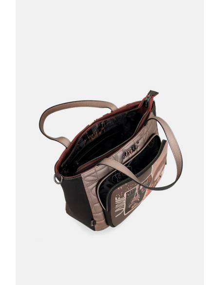 BOLSO-MANO-BANDOLERA-COMPARTIMENTO-FRONTAL-TRASERO-MADEMOISELL-ANEKKE BOLSO-MANO-BANDOLERA-COMPARTIMENTO-FRONTAL-TRASERO-MADEMOISELL-ANEKKE