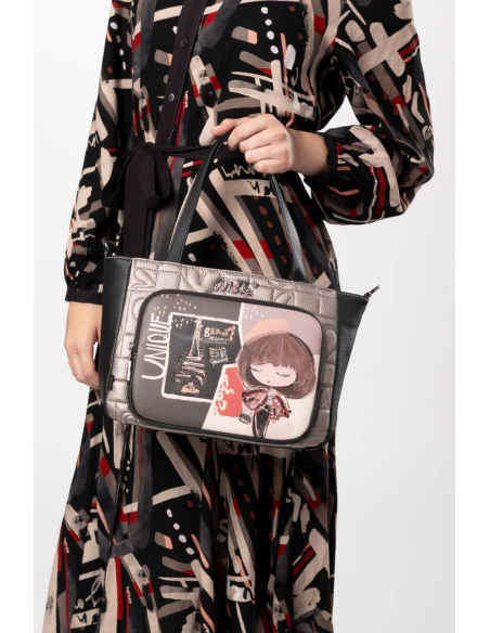 BOLSO-MANO-BANDOLERA-COMPARTIMENTO-FRONTAL-TRASERO-MADEMOISELL-ANEKKE BOLSO-MANO-BANDOLERA-COMPARTIMENTO-FRONTAL-TRASERO-MADEMOISELL-ANEKKE