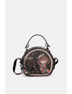 BOLSO-MANO.BANDOLERA-SEMICIRCULAR-CREMALLERA-TRASERA-MADEMOISELLE-ANEKKE 2