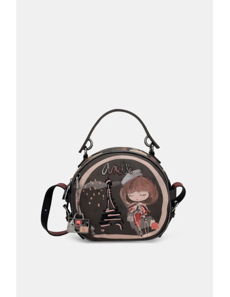 BOLSO-MANO.BANDOLERA-SEMICIRCULAR-CREMALLERA-TRASERA-MADEMOISELLE-ANEKKE BOLSO-MANO.BANDOLERA-SEMICIRCULAR-CREMALLERA-TRASERA-MADEMOISELLE-ANEKKE