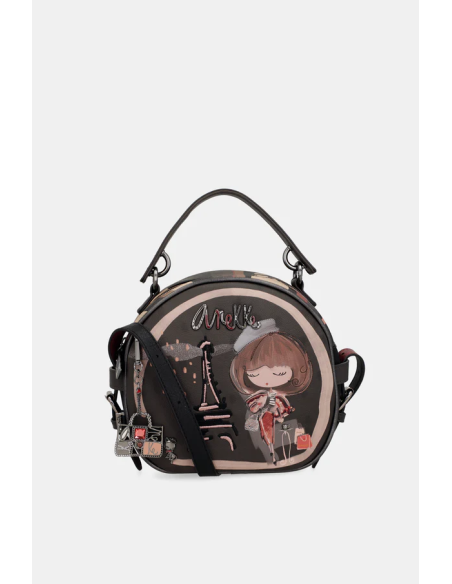 BOLSO-MANO.BANDOLERA-SEMICIRCULAR-CREMALLERA-TRASERA-MADEMOISELLE-ANEKKE BOLSO-MANO.BANDOLERA-SEMICIRCULAR-CREMALLERA-TRASERA-MADEMOISELLE-ANEKKE