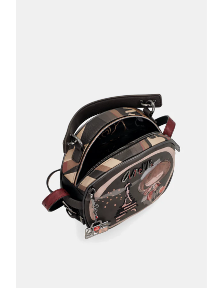 BOLSO-MANO.BANDOLERA-SEMICIRCULAR-CREMALLERA-TRASERA-MADEMOISELLE-ANEKKE BOLSO-MANO.BANDOLERA-SEMICIRCULAR-CREMALLERA-TRASERA-MADEMOISELLE-ANEKKE