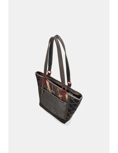 BOLSO-HOMBRO-GRANDE-DOS-ASAS-COMPARTIMENTOS-TRASERO-FRONTAL-MADEMOISELLE-ANEKKE BOLSO-HOMBRO-GRANDE-DOS-ASAS-COMPARTIMENTOS-TRASERO-FRONTAL-MADEMOISELLE-ANEKKE