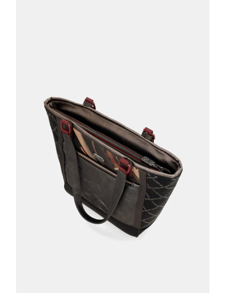 BOLSO-HOMBRO-GRANDE-DOS-ASAS-COMPARTIMENTOS-TRASERO-FRONTAL-MADEMOISELLE-ANEKKE BOLSO-HOMBRO-GRANDE-DOS-ASAS-COMPARTIMENTOS-TRASERO-FRONTAL-MADEMOISELLE-ANEKKE