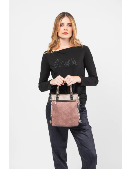 MOCHILA-DOS-ASAS-MANO-COMPARTIMENTOS-MADEMOISELLE-ANEKKE MOCHILA-DOS-ASAS-MANO-COMPARTIMENTOS-MADEMOISELLE-ANEKKE