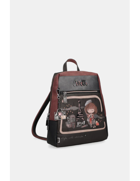 MOCHILA-MEDIANA-PASEOCOMPARTIMENTOS-TRASERO-FRONTAL-MADEMOISELLE-ANEKKE MOCHILA-MEDIANA-PASEOCOMPARTIMENTOS-TRASERO-FRONTAL-MADEMOISELLE-ANEKKE