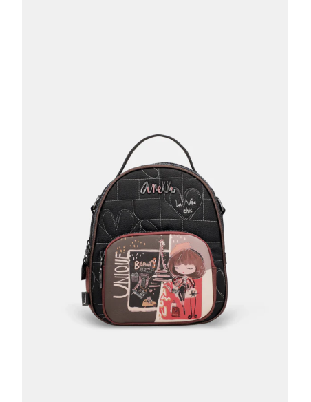MOCHILA-DOBLE-PEQUEÑA-ASAS-REGULABLES-ASA-MANO-MADEMOISELLE-ANEKKE MOCHILA-DOBLE-PEQUEÑA-ASAS-REGULABLES-ASA-MANO-MADEMOISELLE-ANEKKE