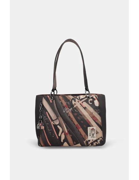 BOLSO TOTE-DOS-ASAS-HOMBRO-COMPARTIMENTO-TRASERO-PARISIAN-ANEKKE BOLSO TOTE-DOS-ASAS-HOMBRO-COMPARTIMENTO-TRASERO-PARISIAN-ANEKKE