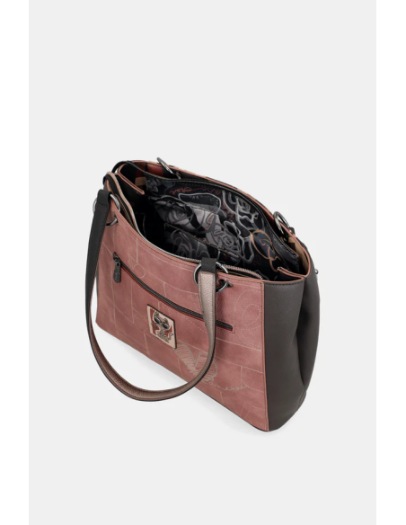 BOLSO TOTE-DOS-ASAS-HOMBRO-COMPARTIMENTO-TRASERO-PARISIAN-ANEKKE BOLSO TOTE-DOS-ASAS-HOMBRO-COMPARTIMENTO-TRASERO-PARISIAN-ANEKKE