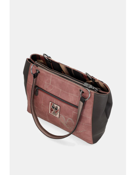 BOLSO TOTE-DOS-ASAS-HOMBRO-COMPARTIMENTO-TRASERO-PARISIAN-ANEKKE BOLSO TOTE-DOS-ASAS-HOMBRO-COMPARTIMENTO-TRASERO-PARISIAN-ANEKKE