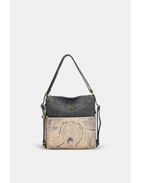 BOLSO-MOCHILA-ASA-CONVERTIBLE-STUDIO-ANEKKE BOLSO-MOCHILA-ASA-CONVERTIBLE-STUDIO-ANEKKE