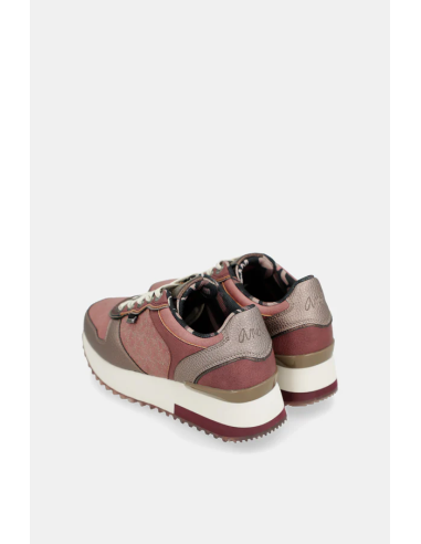 DEPORTIVOS-ROSA-METALIZDO-COMBINADO-BURDEOS-TAUPE-ANEKKE
