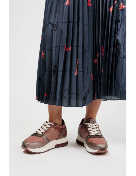 DEPORTIVOS-ROSA-METALIZDO-COMBINADO-BURDEOS-TAUPE-ANEKKE