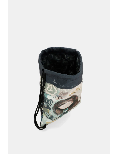 MOCHILA-SACO-TELA-ESTAMPADO-ASAS-CORDONES-REAL-ANEKKE