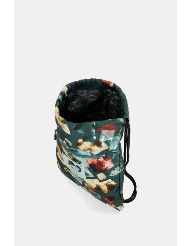 MOCHILA-SACO-TELA-ESTAMPADO-ASAS-CORDONES-REAL-EVOLUTION-ANEKKE