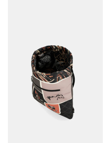 MOCHILA-SACO-TELA-ESTAMPADO-ASAS-CORDONES-MADEMOISELLE-ANEKKE
