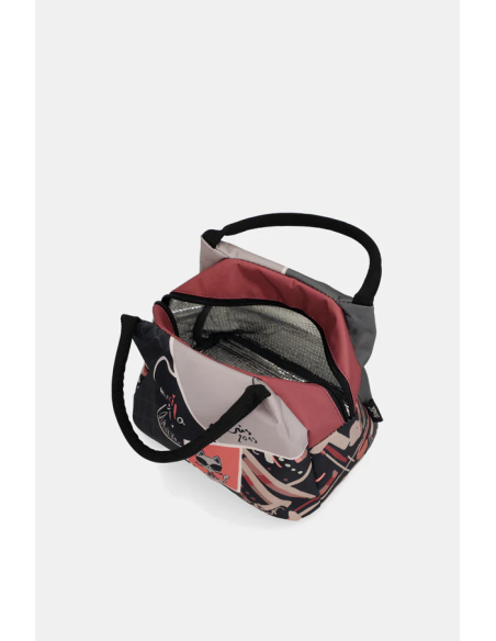 PORTA-ALIMENTOS.-PEQUEÑO-ESTAMAPADO-MULTI-CIERRE-CREMALLERA-ASAS-MANO-MADEMOISELLE-ANEKKE