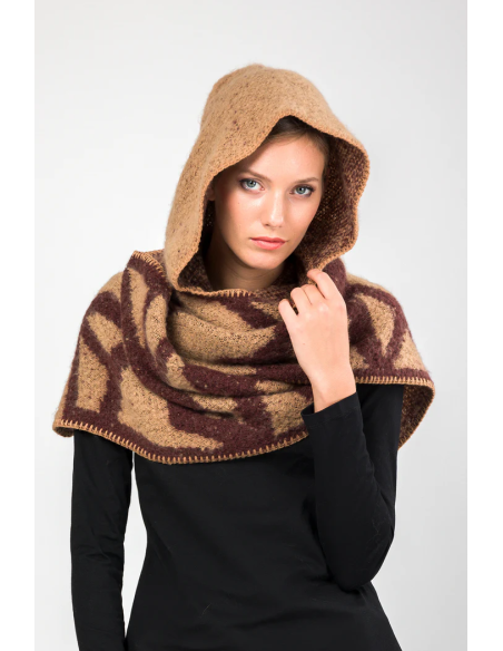 BUFANDA-CAPUCHA-BICOLOR-BEIGE-ANEKKE