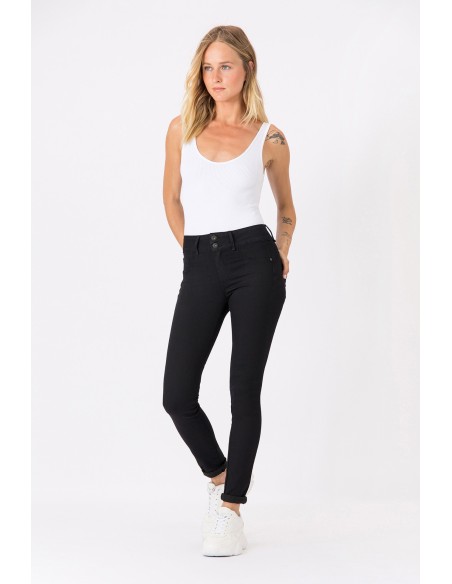 JEANS NEGROS ONE SIZE DOBLE UP TIFFOSI