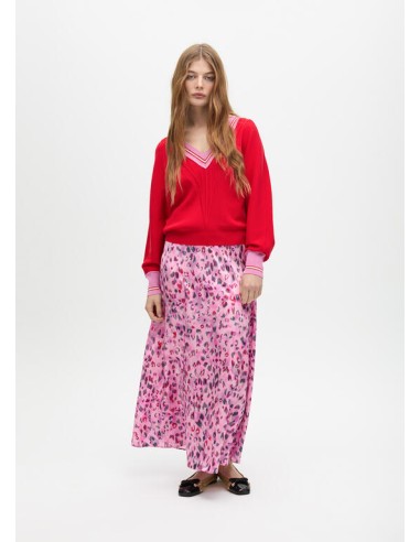 JERSEY-PICO-ROJO-DETALLES-ROSAS-CUELLO-PUÑOS-LOLA-CASADEMUNT