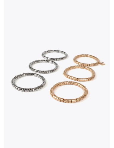 PACK-PULSERAS-PLATA-DORADAS-SEIS-UNIDADES-LOLA-CASADEMUNT