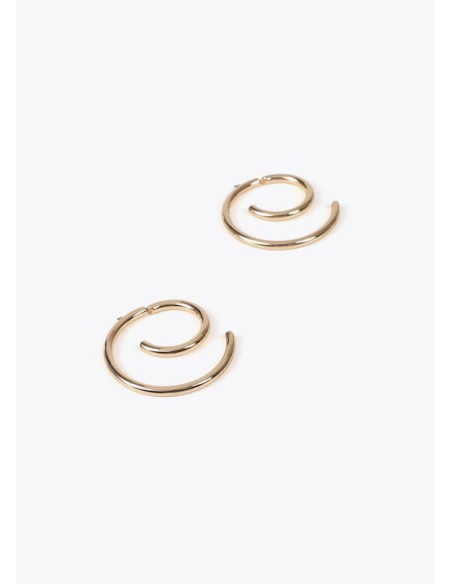 PENDIENTES-ESPIRAL-DORADO-DORADO-PLATA-ARO-PEQUEÑO-LOLA-CASADEMUNT