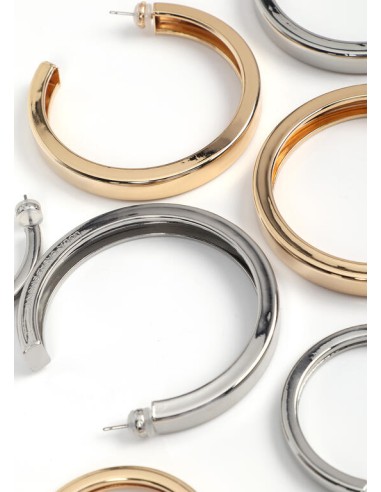 PENDIENTES-ARO-GRANDE-METAL-BRILLO-PLATA-DORADO-LOLA-CASADEMUNT