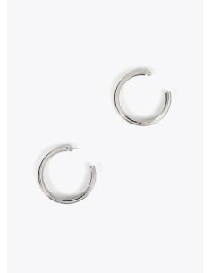 PENDIENTES-ARO-GRANDE-METAL-BRILLO-PLATA-DORADO-LOLA-CASADEMUNT 2