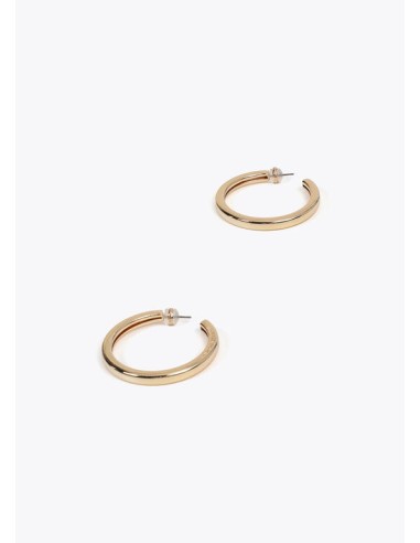 PENDIENTES-ARO-PEQUEÑO-METAL-BRILLO-PLATA-DORADO-LOLA-CASADEMUNT