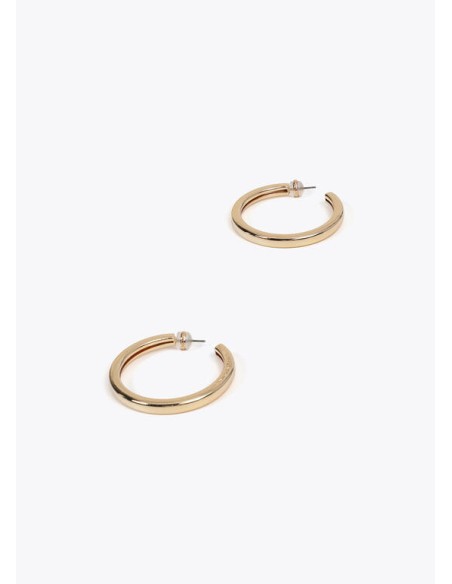 PENDIENTES-ARO-PEQUEÑO-METAL-BRILLO-PLATA-DORADO-LOLA-CASADEMUNT