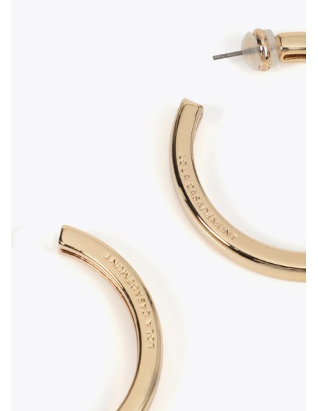 PENDIENTES-ARO-PEQUEÑO-METAL-BRILLO-PLATA-DORADO-LOLA-CASADEMUNT