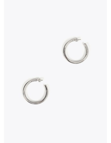 PENDIENTES-ARO-PEQUEÑO-METAL-BRILLO-PLATA-DORADO-LOLA-CASADEMUNT