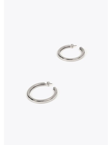 PENDIENTES-ARO-PEQUEÑO-METAL-BRILLO-PLATA-DORADO-LOLA-CASADEMUNT