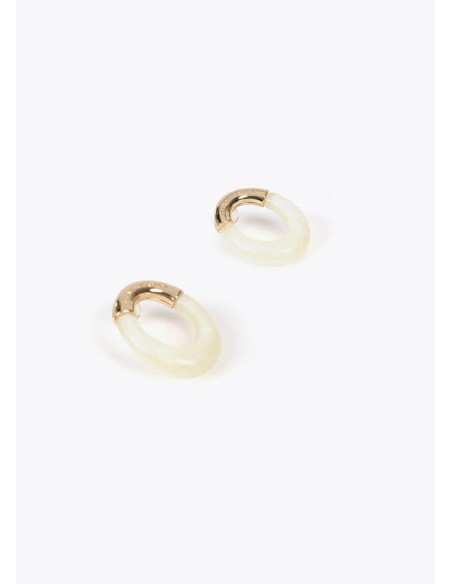 PENDIENTES ÓVALO CRUDO LOLA CASADEMUN