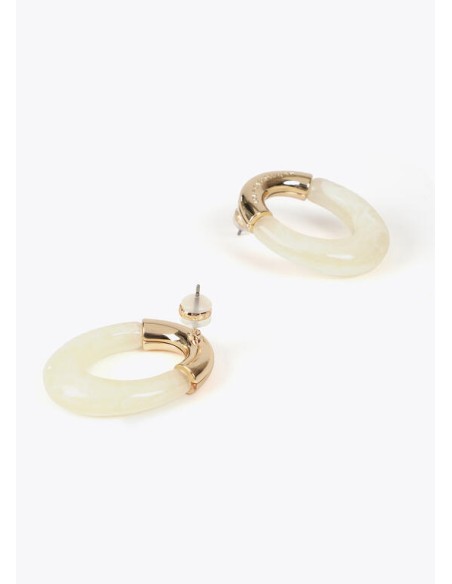 PENDIENTES ÓVALO CRUDO LOLA CASADEMUN