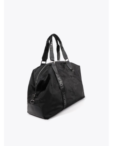 BOLSA-VIAJE-NEGRA-NYLON-CAMUFLAJE-FIN-DE-SEMANA-LOLA-CASADEMUNT