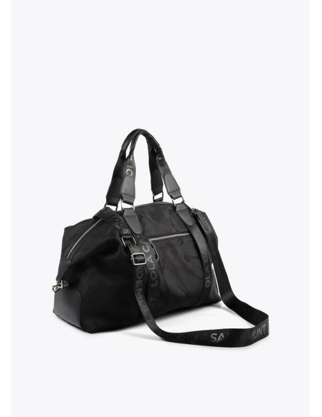 BOLSA-VIAJE-NEGRA-NYLON-CAMUFLAJE-FIN-DE-SEMANA-LOLA-CASADEMUNT