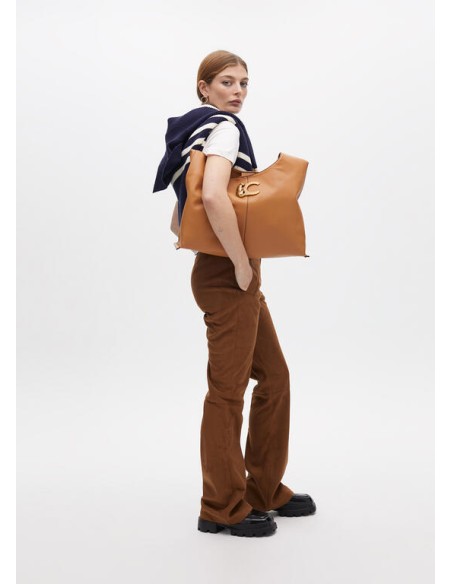 BOLSO-SHOPPER-CAMEL-UN-ASA-BOLSO-INTERIOR-EXTRAÍBLE-LOGO-LEOPARDO-LOLA-CASADEMUNT