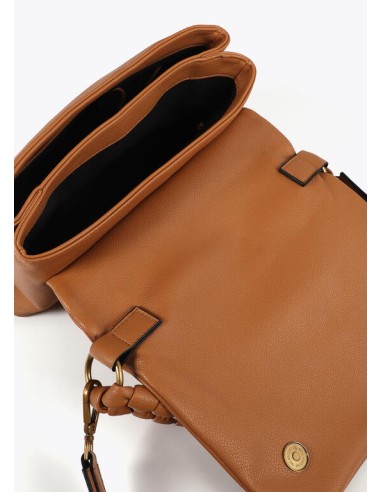 BANDOLERA-CAMEL-ASA-MANO.ASA-BANDOLERA-SOLAPA-DOS-COMPARTIMENTOS-LOGO-LEOPARDO-LOLA-CASADEMUNT