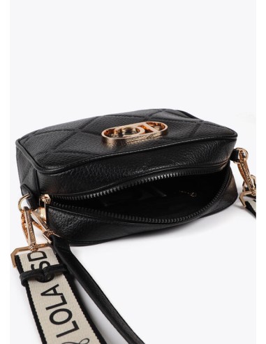 BANDOLERA-MONOGRAMA-ROMBOS-DOS-ASAS-REGULABLR-LOGO-DORADO-OVALADO-LOLA-CASADEMUNT