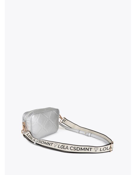 BANDOLERA-MONOGRAMA-ROMBOS-DOS-ASAS-REGULABLR-LOGO-DORADO-OVALADO-LOLA-CASADEMUNT