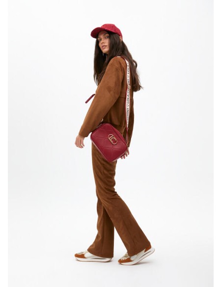 BANDOLERA-MONOGRAMA-ROMBOS-DOS-ASAS-REGULABLR-LOGO-DORADO-OVALADO-LOLA-CASADEMUNT