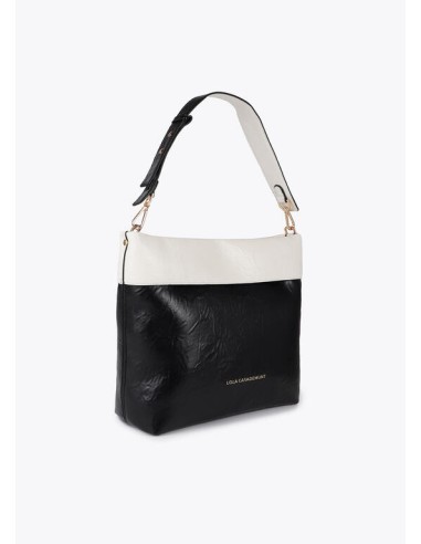 BOLSO-HOBO--BICOLOR-BLANCO-NEGRO-DOS-ASAS-HOMBRO-BANDOLERA-LOLA-CASADEMUNT
