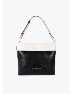 BOLSO-HOBO--BICOLOR-BLANCO-NEGRO-DOS-ASAS-HOMBRO-BANDOLERA-LOLA-CASADEMUNT