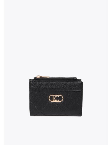 BILLETERO-PEQUEÑO-MONOGRAMA-ROMBO-DOS-COMPARTIMENTOS-LOGO-OVALADA¡O-DORADO-LOLA-CASADEMUNT