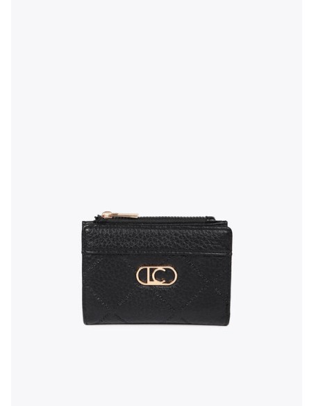 BILLETERO-PEQUEÑO-MONOGRAMA-ROMBO-DOS-COMPARTIMENTOS-LOGO-OVALADA¡O-DORADO-LOLA-CASADEMUNT