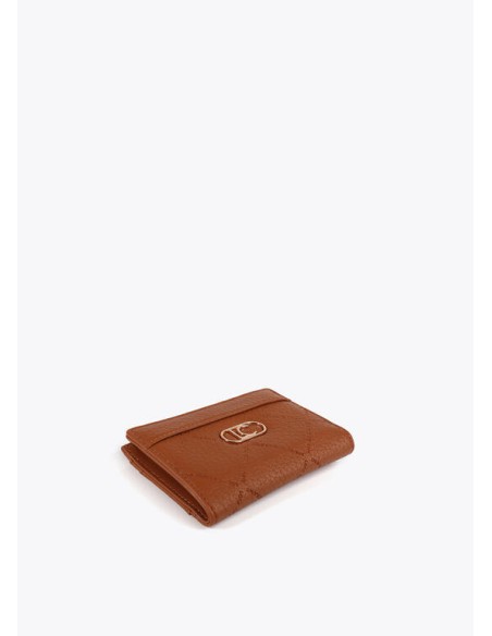 BILLETERO-PEQUEÑO-MONOGRAMA-ROMBO-DOS-COMPARTIMENTOS-LOGO-OVALADA¡O-DORADO-LOLA-CASADEMUNT